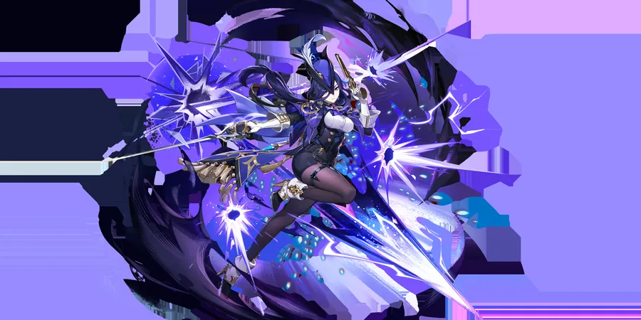 Official Clorinde splash art — Electro Aggravate DPS