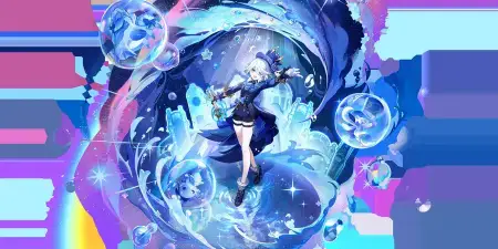 Official Furina splash art — Hydro Off-field DPS · Team buffer