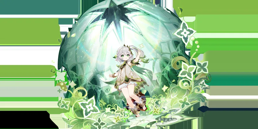 Official Nahida splash art — Dendro Dendro enabler